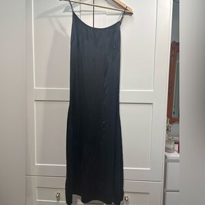 100% Silk Shift Midi Dress